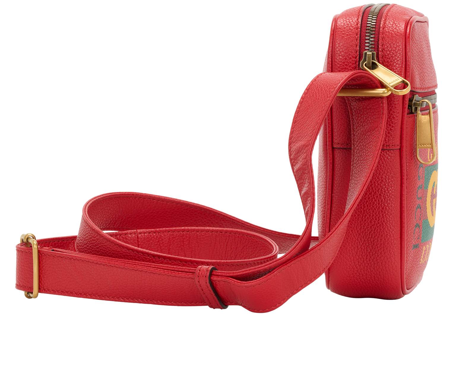 GG Messenger, &pound;320, Handbags, Red, Leather, Side view